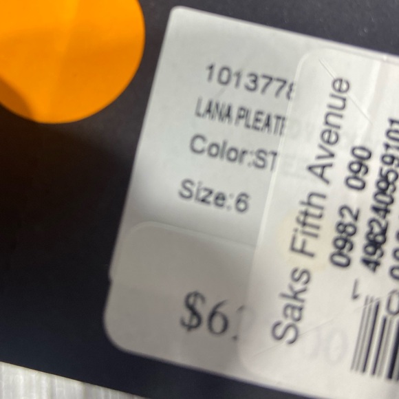 Halston LANA PLEATED V NECK GOWN 6 - Picture 8 of 8